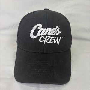 Raising Cane's Baseball Hat Crew Merch Unisex OSFM Black Embroidered Logo
